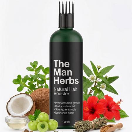Hair Fall Control Forest Fire Hair booster Oil Wayanad Tribal Wild Collection + Free Anti Dandruff Herbal Powder