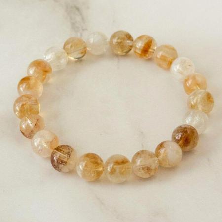 ☀️ Original Yellow Natural Citrine Bracelet (Unisex, 8mm) | Lab Certified☀️