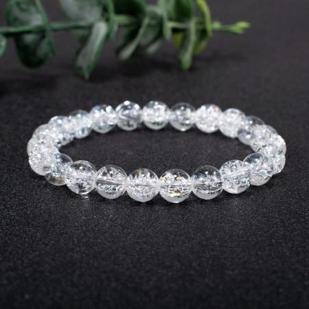 ✨ Original Natural Clear Quartz (Spatik) Bracelet (Unisex, 8mm) | Lab Certified ✨