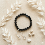 🧿 Original Evil Eye with Black Onyx & Lava Stone Bracelet (Unisex, 8mm) Lab Certified 🧿