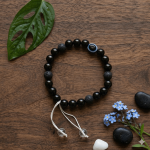 🧿 Original Evil Eye with Black Onyx & Lava Stone Bracelet (Unisex, 8mm) Lab Certified 🧿