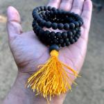 🔮 Original Karungali Malai (Black Ebony) – 6 to 8 mm 54 +1 Beads | Certified Natural | Lab Tested