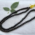 🔮 Original Karungali Malai (Black Ebony) – 6 to 8 mm 54 +1 Beads | Certified Natural | Lab Tested