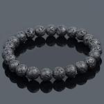 🌋 Original Black Natural Lava Rock Bracelet (Unisex, 8mm) 🌋| Lab Certified