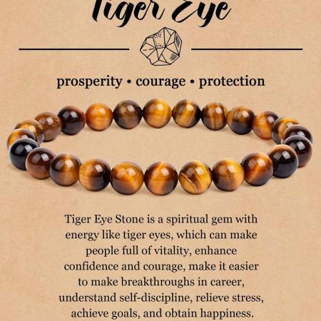 Original Tiger Eye Bracelet original 8mm | Lab Certified