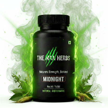 The Man Herbs Green Organic Stamina Booster for Men 100% Organic & Natural | 75 gm