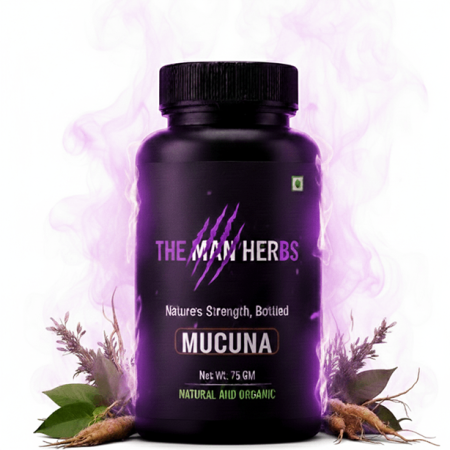 The Man Herbs Mucuna Organic Stamina Booster for Men 100% Organic & Natural | 75 gm